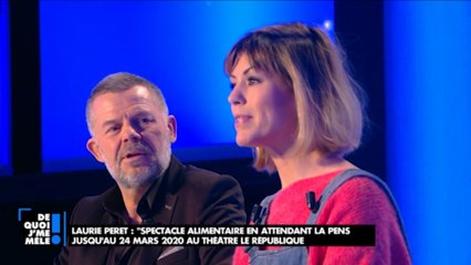 Laurie Peret : "Spectacle alimentaire en attendant la pension" Entre sketch et chanson