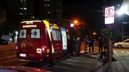 Homem supostamente agredido é atendido pelo Siate no Centro