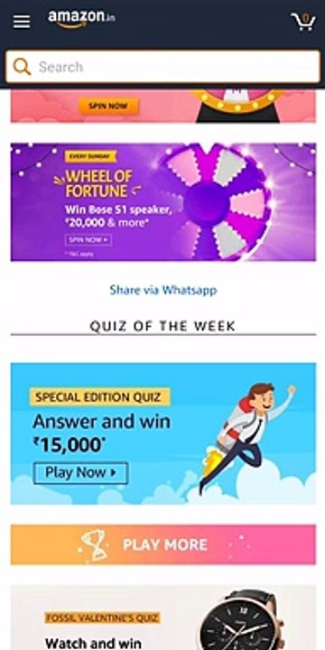 Amazon Special Edition Quiz