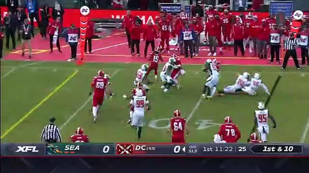 Seattle Dragons vs. DC Defenders _ Week 1 _ 2020 XFL Highlights video