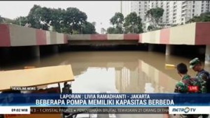 16 Pompa Air Dikerahkan Atasi Banjir Underpass Gandhi Kemayoran