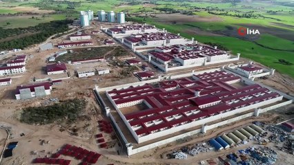 Adana’da yeni cezaevi kampüsünün inşaatı havadan görüntülendi