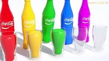 Learn Colors With Animal - Coca Cola 3D Magic Liquids for Kids - Colours with Many Balls for Children