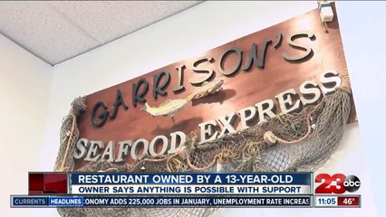 Local restaurant owned by a 13-year-old