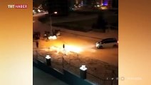 Samsun'da buz pistine dönen sokaklar kazalara sebep oldu