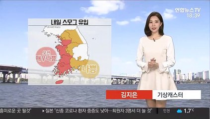 [날씨] 출근길 산발적 눈…스모그 유입, 서쪽 '매우나쁨'