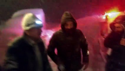 Trabzon'da Kaldırım Yaylası'nda mahsur kalan orman işçileri kurtarıldı