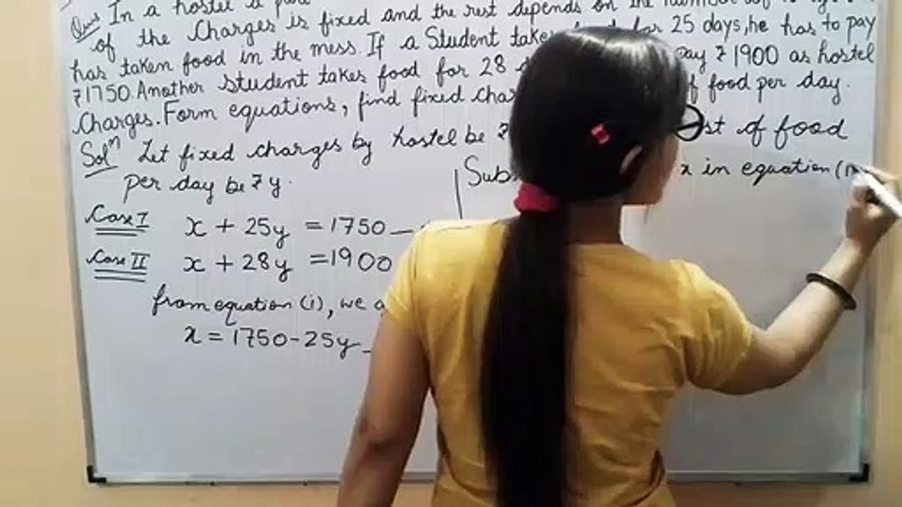 Class 10th Maths Chapter 3_ Substitution Method