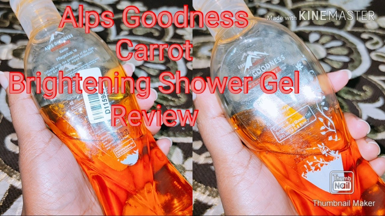 Alps goodness swiss love carrot brightening shower gel for review