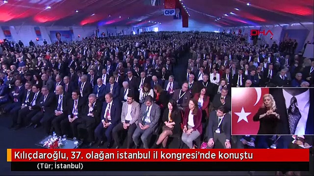 Kılıçdaroğlu, 37. olağan istanbul il kongresi'nde konuştu