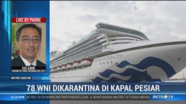Dikarantina, 78 WNI di Kapal Pesiar Jepang dalam Kondisi Sehat
