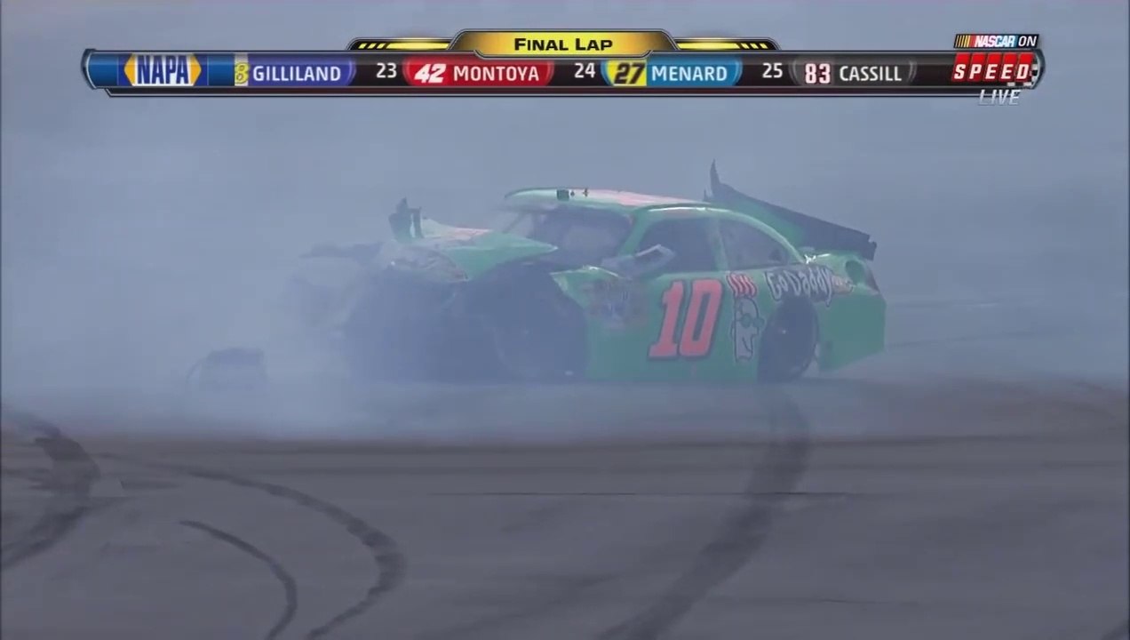 Nascar Daytona 2012 Duels Race 1 Last Lap Patrick Huge Crash