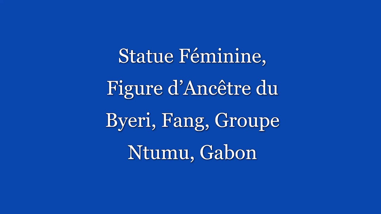 Statue Féminine, Figure d’Ancêtre du Byeri, Fang, Groupe Ntumu, Gabon