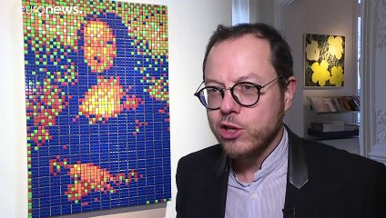 "Rubik Mona Lisa" réalisée par l'artiste Invader, mise aux enchères