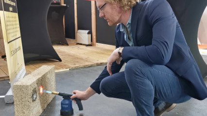 Belhabitat les blocs en chanvre ne craignent pas les flammes