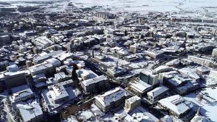 Kar yağışı güzel görüntüler oluşturdu