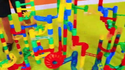 Marble Run Races Giant Set Build!!!!