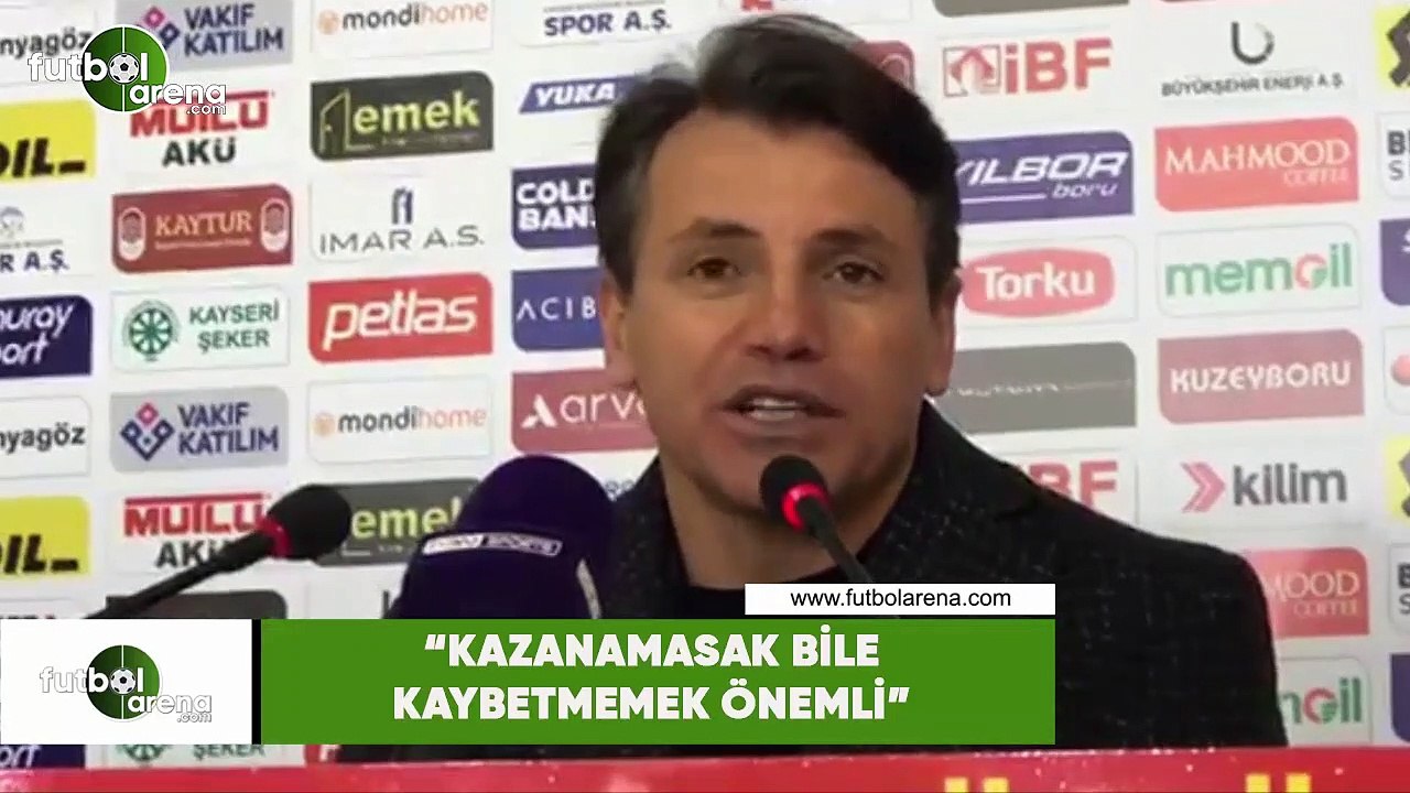 Tamer Tuna: "Kazanamasak bile kaybetmemek önemli"