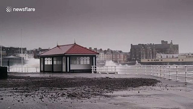 Beautiful slow motion footage shows Storm Ciara battering North Wales