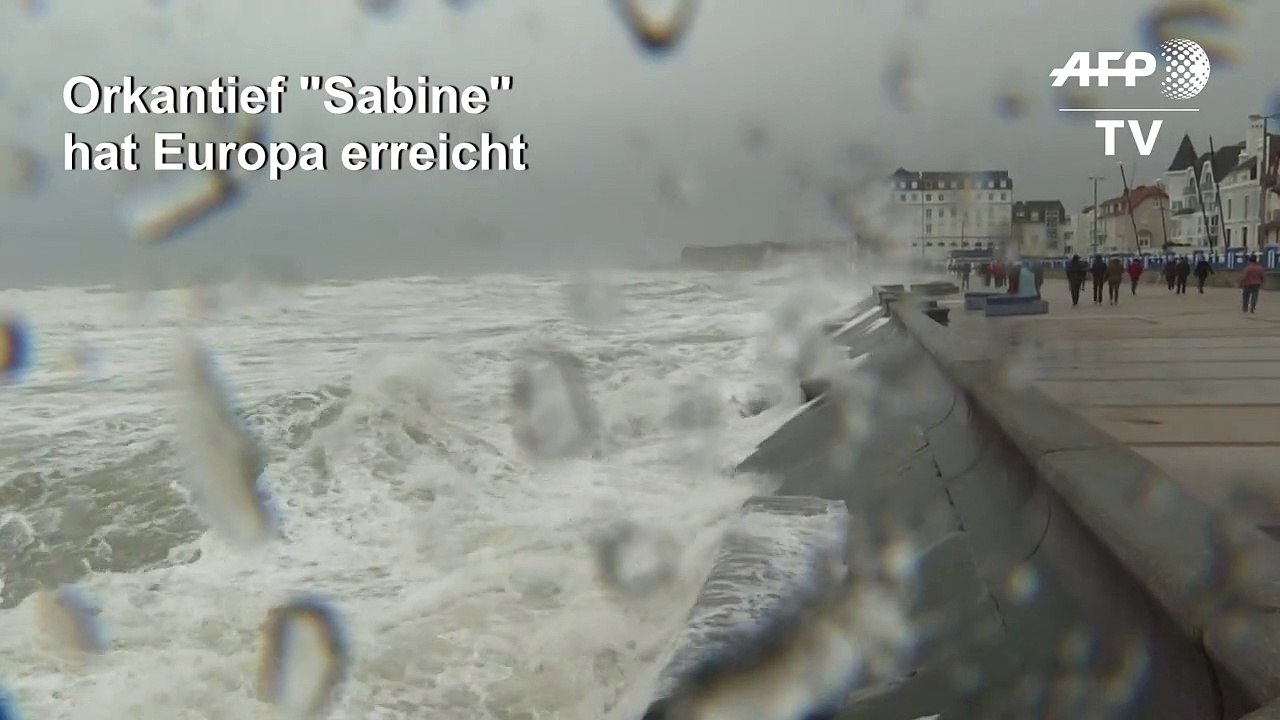 Orkantief "Sabine" erreicht Europa