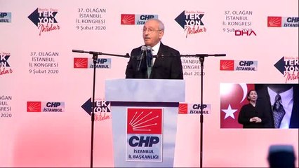 Kılıçdaroğlu, 37. olağan istanbul il kongresi'nde konuştu