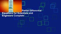 About For Books  Partial Differential Equations for Scientists and Engineers Complete