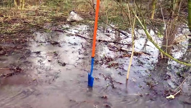 Flood waters running onto the M6