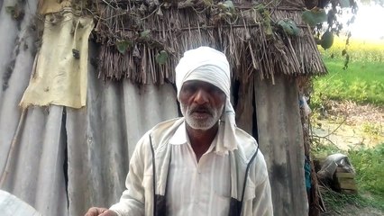 खुले आसमान के नीचे रहने को मजबूर नंदलाल पुरवा निवासी महबूब