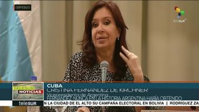 Cuba: Cristina Fernández presenta su libro en feria del libro