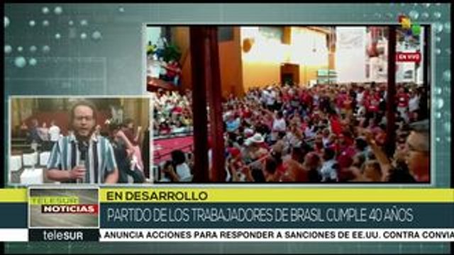 Brasil: El PT celebra 40 años con un acto en Rio de Janeiro