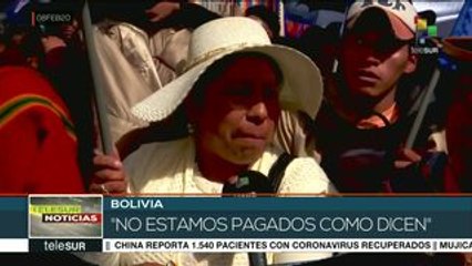 Bolivianos expresan su apoyo a los candidatos del MAS