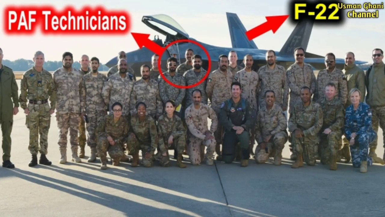 PAF Technicians at F-22 Raptor facility-Usman Ghani Channel