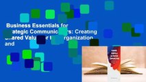 Business Essentials for Strategic Communicators: Creating Shared Value for the Organization and