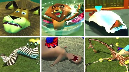 Madagascar All Deaths & Fails / 40 Ways to Die (Game Over) PS2