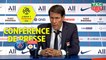 Conférence de presse Paris Saint-Germain - Olympique Lyonnais (4-2) : Thomas TUCHEL (PARIS) - Rudi GARCIA (OL) / 2019-20