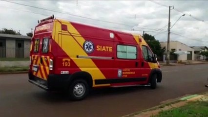 Ciclista fica ferido na Avenida das Pombas