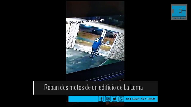 Así robaron dos motos de un edificio en La Loma