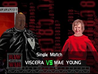 WWF No Mercy 2.0 Mod Matches Viscera vs Mae Young