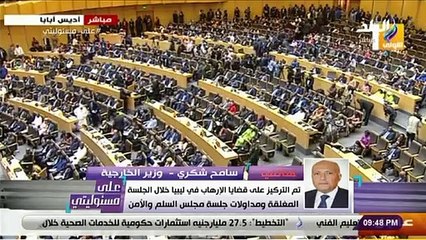 سامح شكرى كثير من الدول استهجنت تدخل تركيا في الشأن الليبى