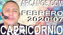 CAPRICORNIO FEBRERO 2020 ARCANOS.COM - Horóscopo 9 al 15 de febrero de 2020 - Semana 07