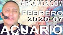 ACUARIO FEBRERO 2020 ARCANOS.COM - Horóscopo 9 al 15 de febrero de 2020 - Semana 07
