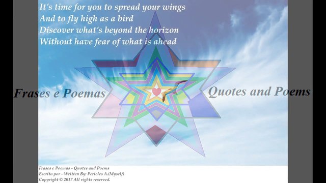 It's time for you fly high as a bird, feel the thrill! [Poetry] [Quotes and Poems]