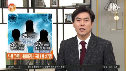 신종 코로나 확진자 27명..4번째 확진자 14일만에 퇴원