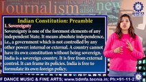 BAJMC || Ms. AKNSH ARORA ||  Indian Constitution Preamble || TIAS || TECNIA TV