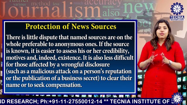 BAJMC || Ms. AKNSH ARORA || News Sources and Monitoring Service || TIAS || TECNIA TV