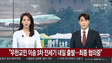 "우한교민 이송 3차 전세기 내일 출발…최종 협의 중"