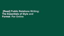 [Read] Public Relations Writing: The Essentials of Style and Format  For Online