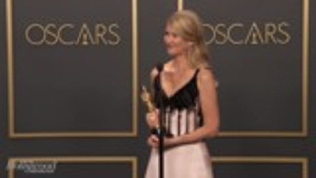 Laura Dern Discusses Best Supporting Actress Win for 'Marriage Story' Backstage at Oscars 2020