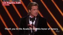 Oscars 2020: Brad Pitt Says His 45-Second Speech Is '45 Seconds More' Than John Bolton Got At Trump Impeachment Trial