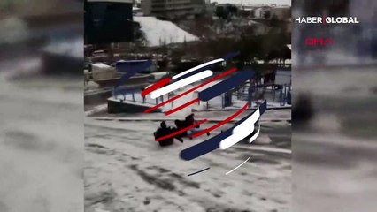 Çocukların eğlencesi neredeyse facia ile bitiyordu